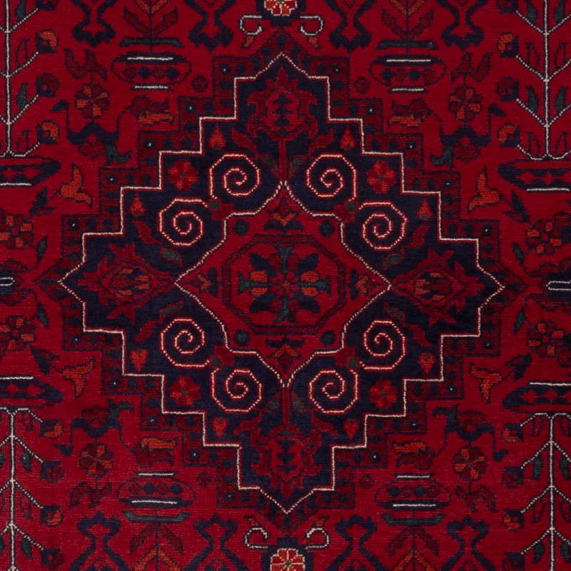Afghan Teppich - Royal - 104 x 148 cm - rot