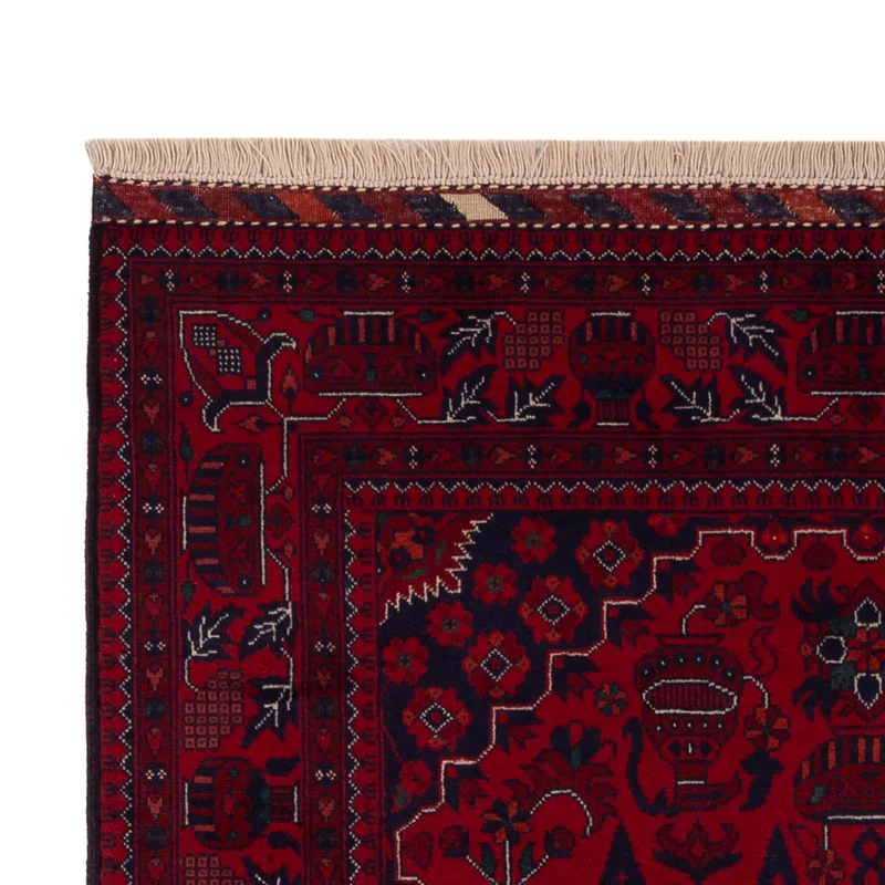 Afghan Teppich - Royal - 104 x 148 cm - rot