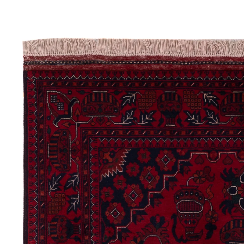 Afghan Teppich 101x154cm - Orientteppich - rot