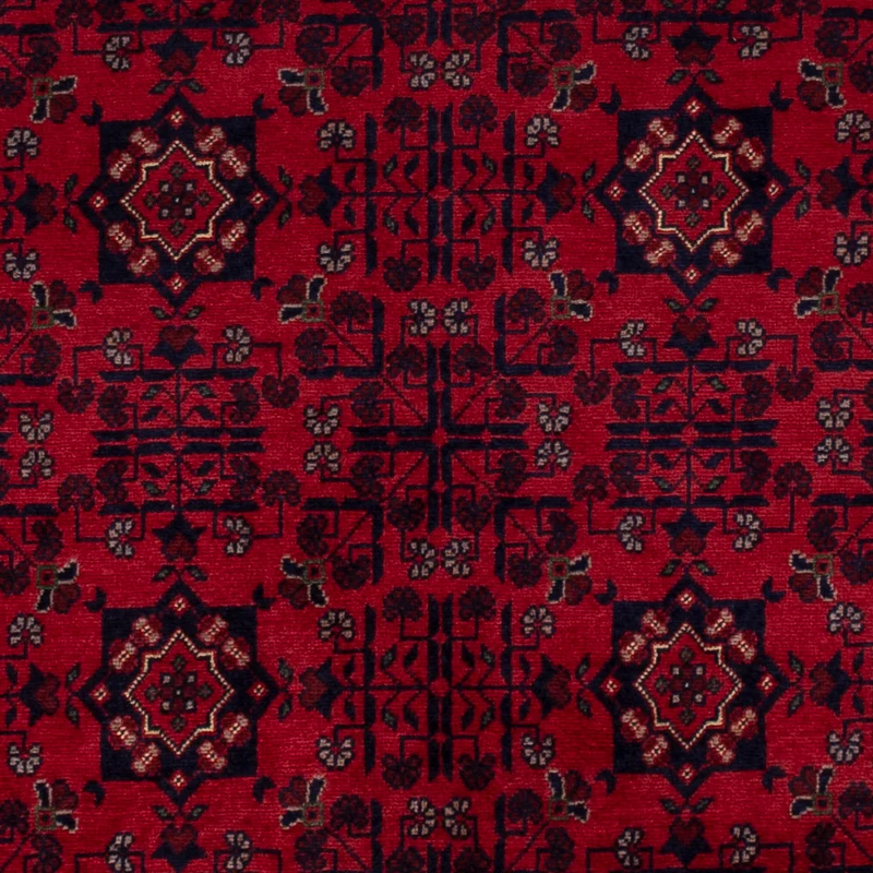 Afghan Teppich 100x158cm - Orientteppich - rot