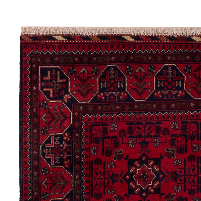 Afghan Teppich 100x158cm - Orientteppich - rot