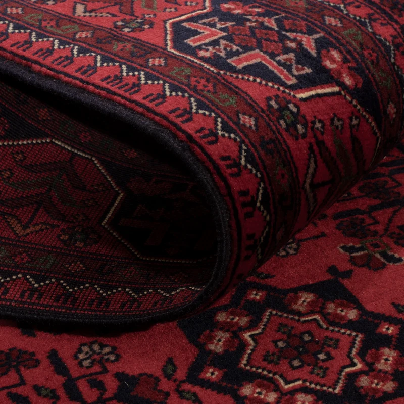 Afghan Teppich 100x158cm - Orientteppich - rot
