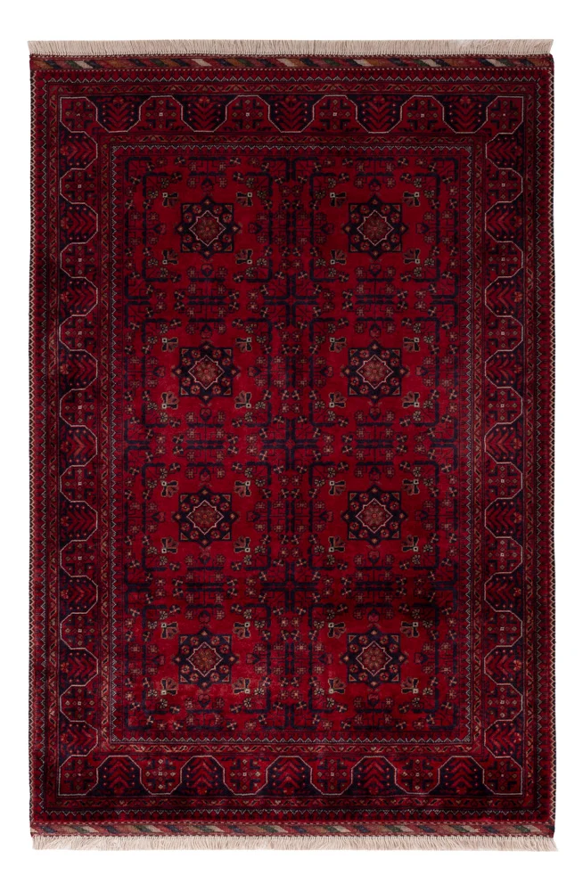 Afghan Teppich 101x155cm - Orientteppich - rot