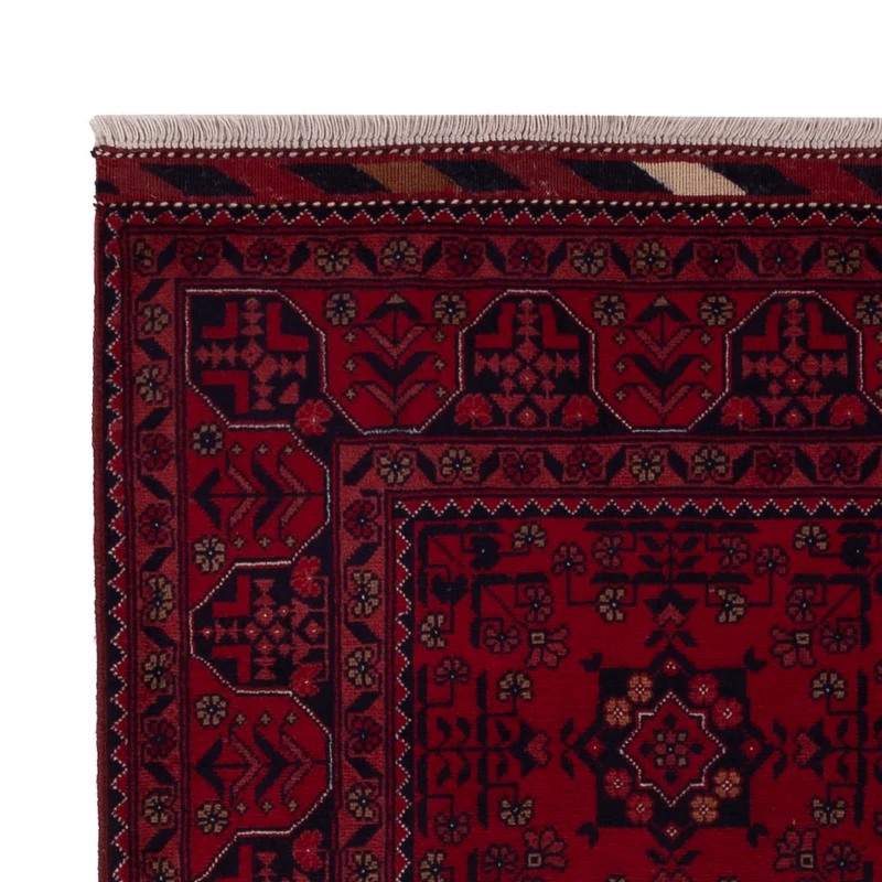Afghan Teppich 102x150cm - Orientteppich - rot