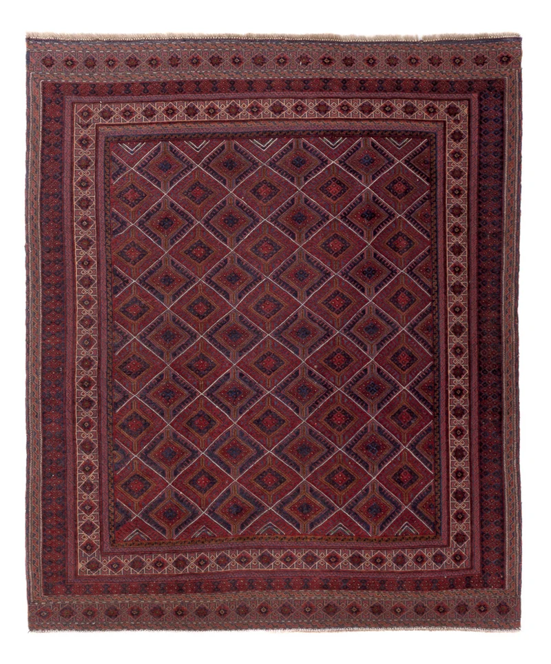 Kelim Afghan Teppich 146x177cm - mehrfarbig