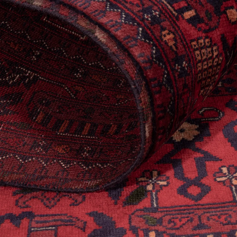 Afghan Teppich 100x150cm - Orientteppich - rot