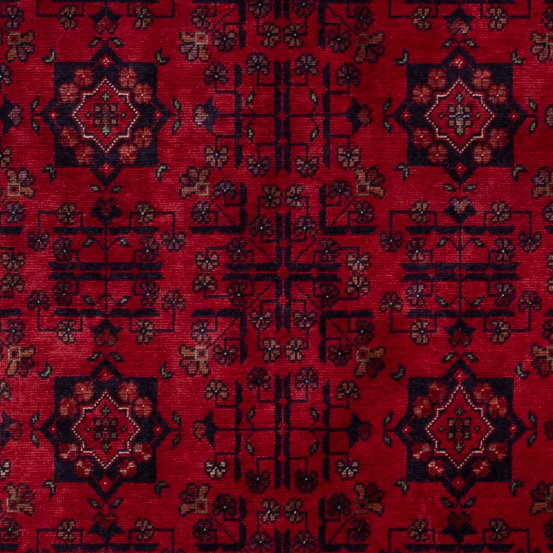 Afghan Teppich 98x150cm - Orientteppich - rot