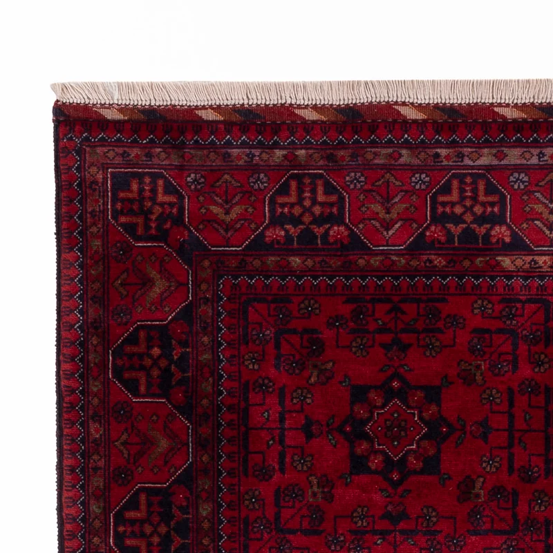 Afghan Teppich 98x150cm - Orientteppich - rot