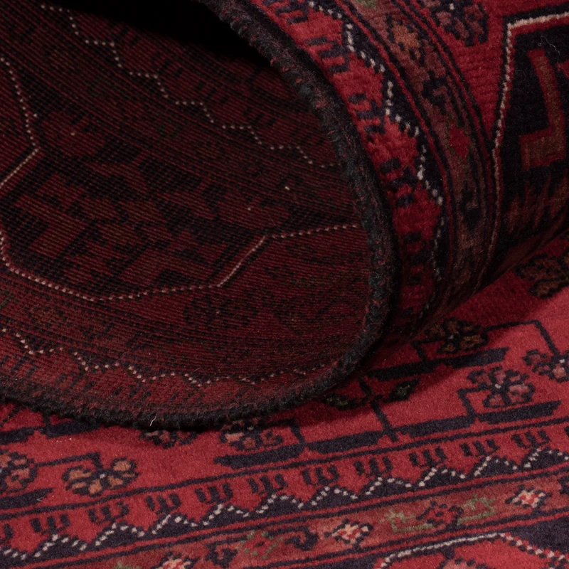 Afghan Teppich 98x150cm - Orientteppich - rot