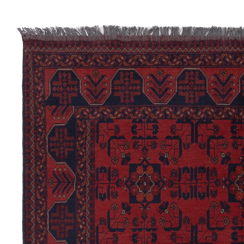 Afghan Teppich - Kunduz - 174 x 221 cm - rot
