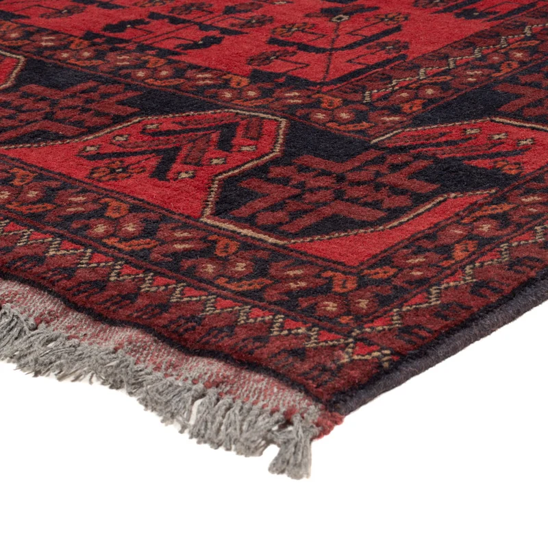 Afghan Teppich - Kunduz - 174 x 221 cm - rot