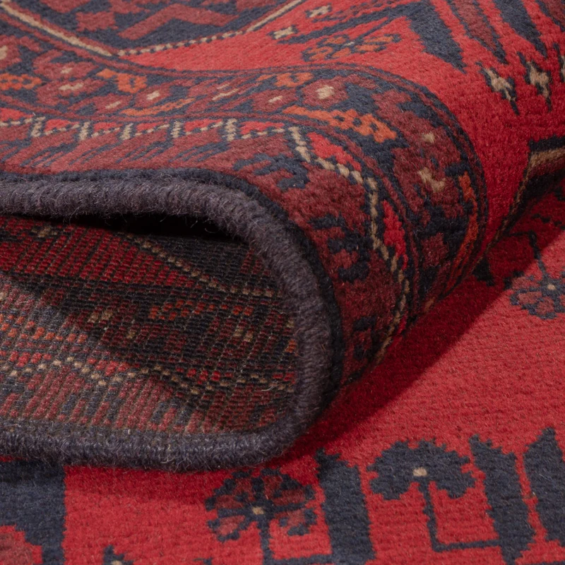 Afghan Teppich - Kunduz - 174 x 221 cm - rot