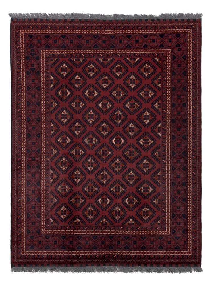 Afghan Teppich 147x195cm - Orientteppich - rot