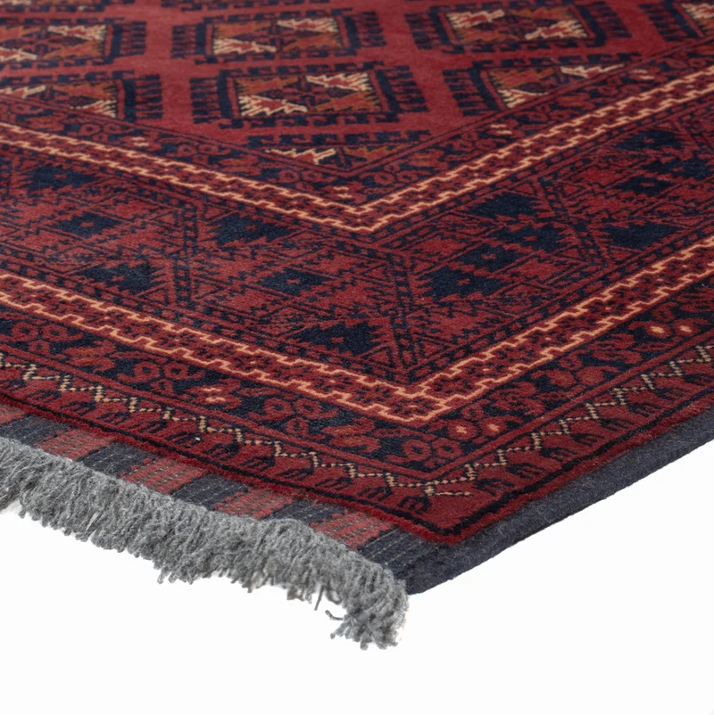 Afghan Teppich 147x195cm - Orientteppich - rot
