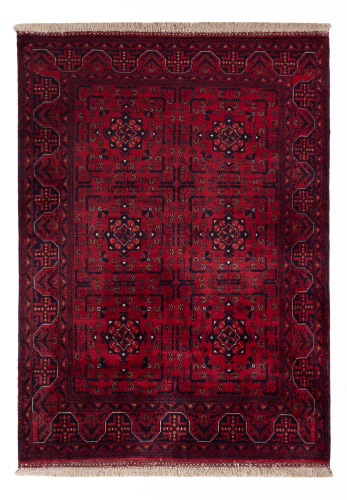 Afghan Teppich 101x138cm - Orientteppich - rot
