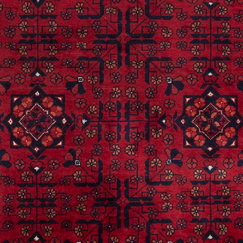Afghan Teppich 101x138cm - Orientteppich - rot