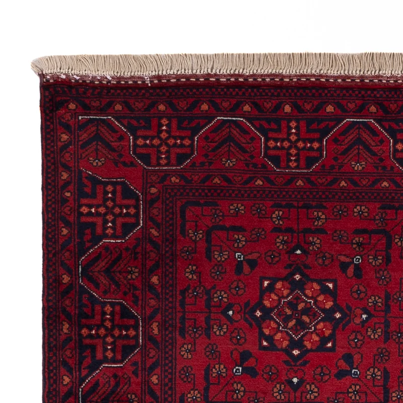 Afghan Teppich 101x138cm - Orientteppich - rot