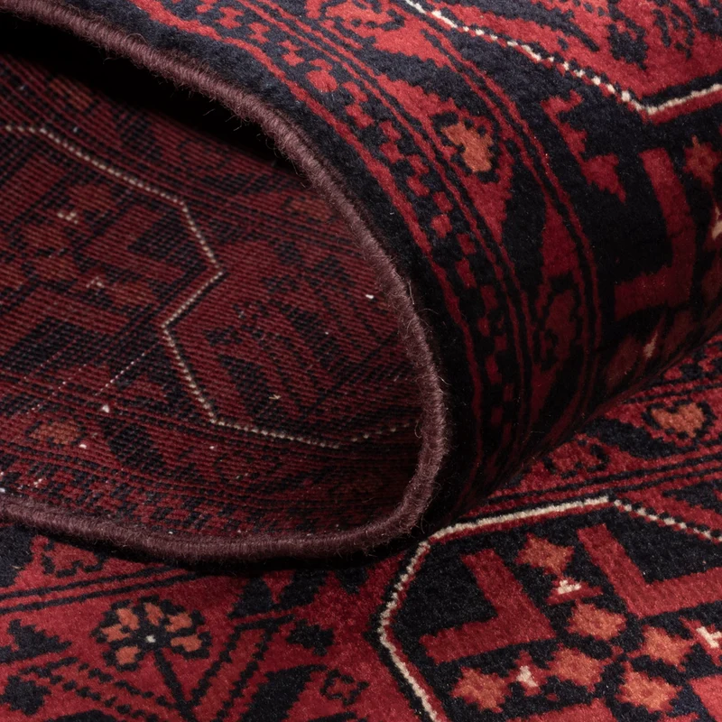Afghan Teppich 101x138cm - Orientteppich - rot