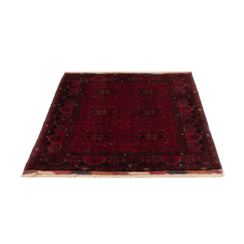 Afghan Teppich 100x139cm - Orientteppich - rot