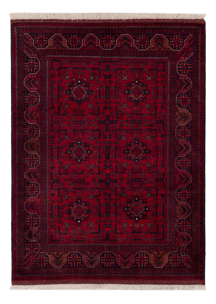 Afghan Teppich 101x138cm - Orientteppich - rot