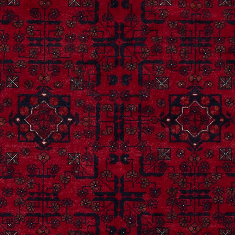Afghan Teppich 101x138cm - Orientteppich - rot