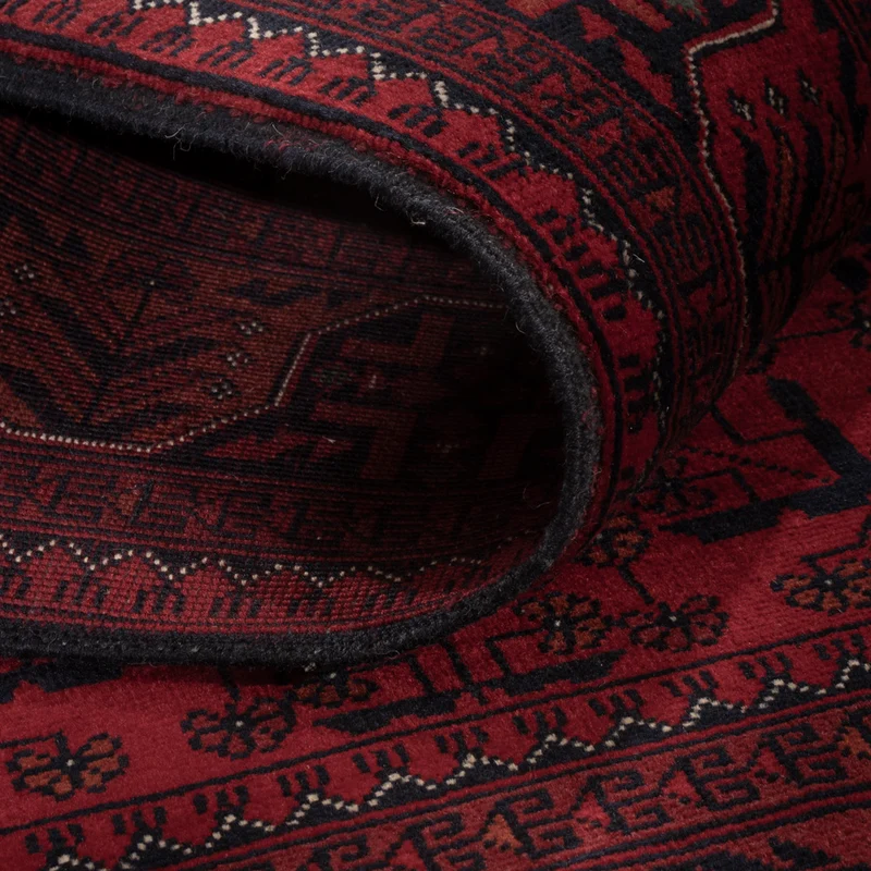 Afghan Teppich 101x138cm - Orientteppich - rot