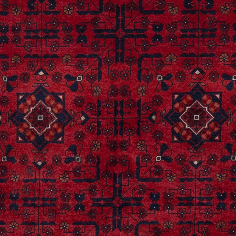 Afghan Teppich 99x141cm - Orientteppich - rot