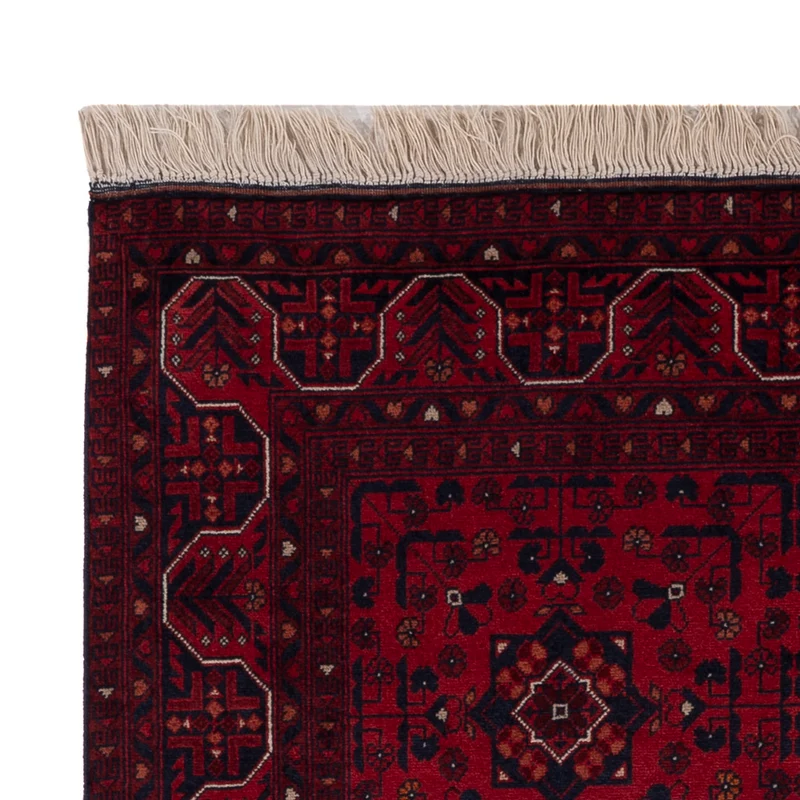 Afghan Teppich 99x141cm - Orientteppich - rot