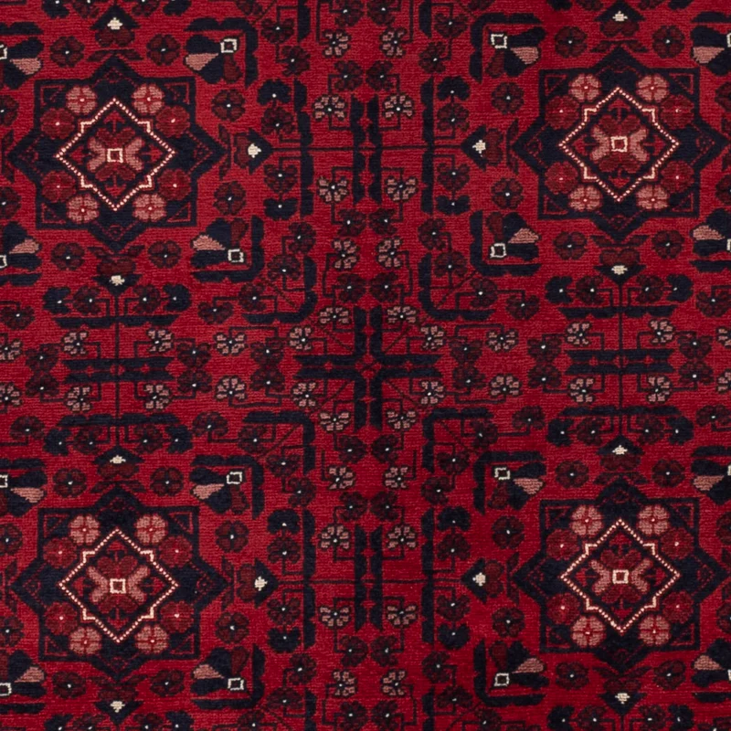Afghan Teppich 98x148cm - Orientteppich - rot