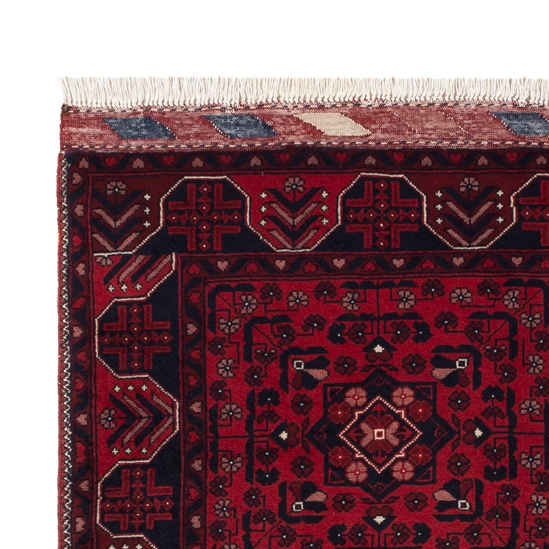 Afghan Teppich 98x148cm - Orientteppich - rot