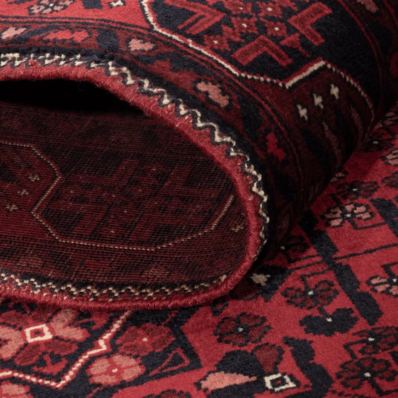 Afghan Teppich 98x148cm - Orientteppich - rot