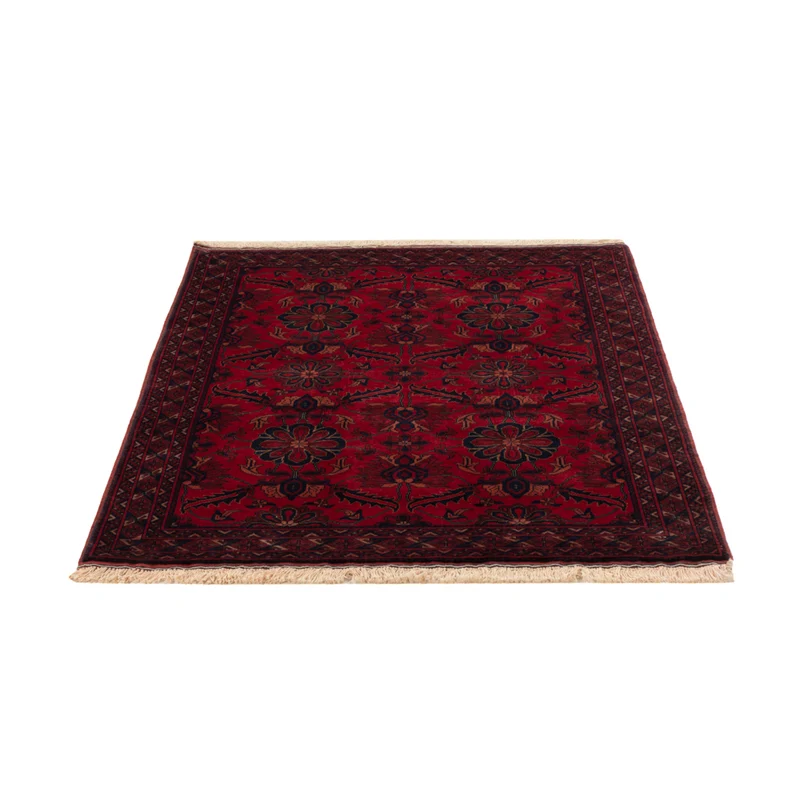 Afghan Teppich 100x142cm - Orientteppich - rot