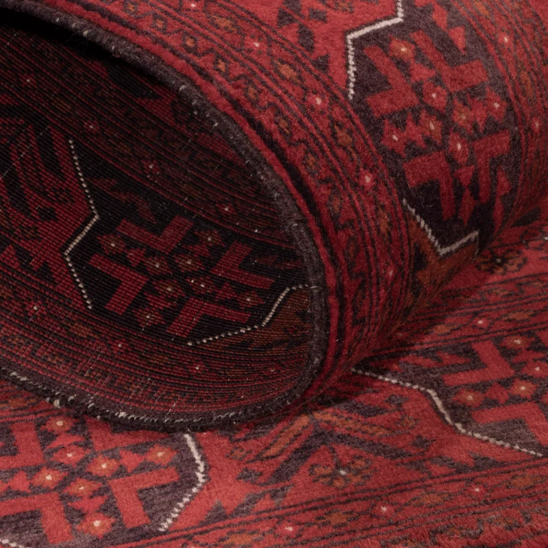 Afghan Teppich 101x139cm - Orientteppich - rot
