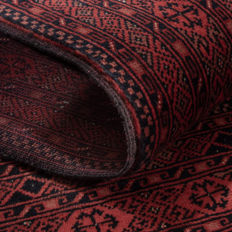 Afghan Teppich 100x148cm - Orientteppich - rot