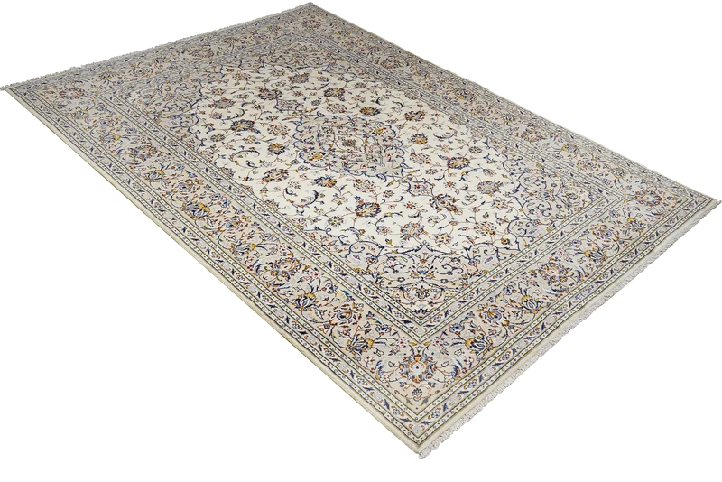 Kashan · Handgeknüpft – Beige, 305x199 cm