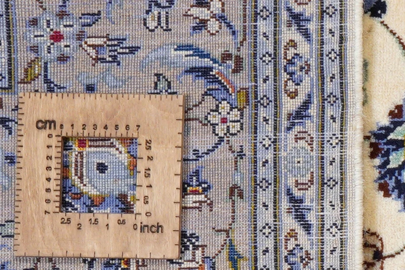 Kashan · Handgeknüpft – Beige, 305x199 cm
