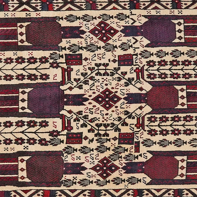 Afshar · Handgeknüpft – Beige, 247x160 cm