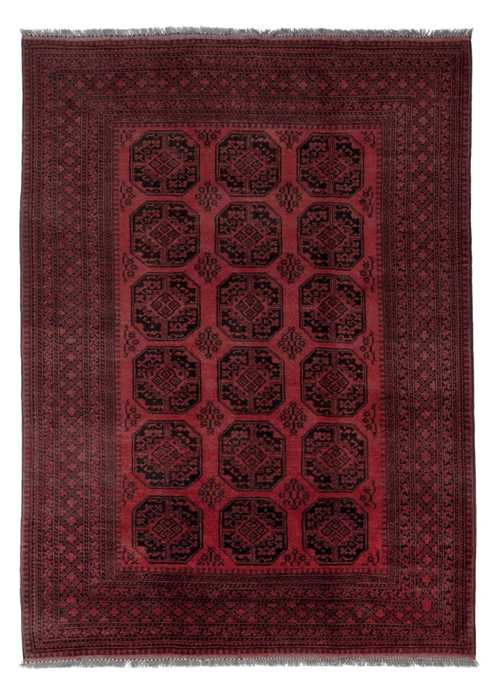Akhche Teppich 207x290cm - Perserteppich - rot