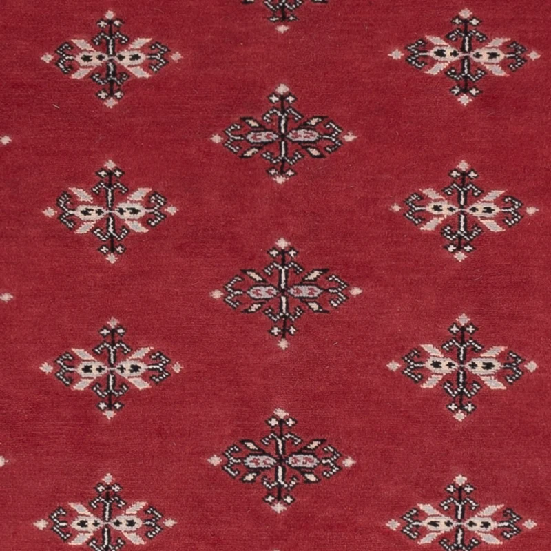 Pakistan Teppich 140x199cm - Orientteppich - rot
