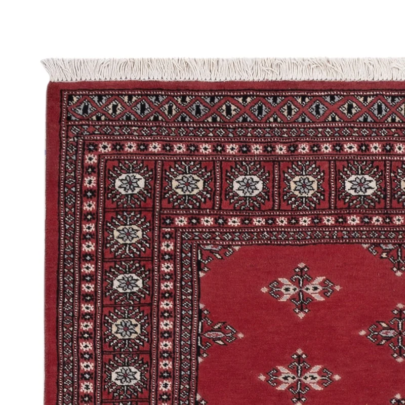Pakistan Teppich 140x199cm - Orientteppich - rot