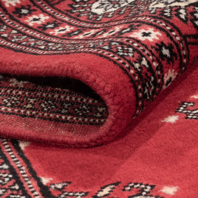 Pakistan Teppich 140x199cm - Orientteppich - rot