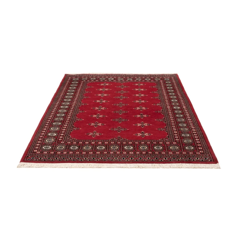 Pakistan Teppich 140x199cm - Orientteppich - rot