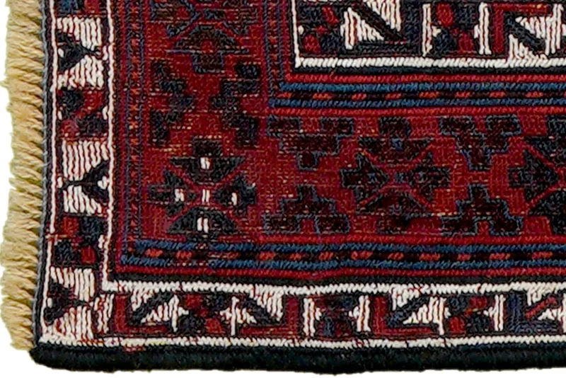 Sumak Sirdjan · Handgewebt – Blau, 45x106 cm