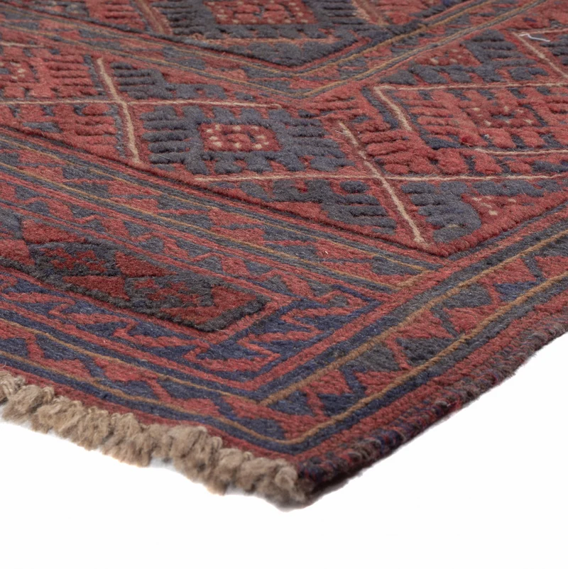 Kelim Afghan Teppich 126x146cm - mehrfarbig