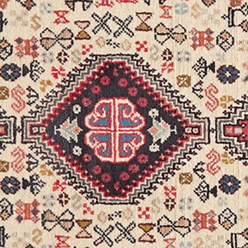 Abadeh · Handgeknüpft – Beige, 122x76 cm