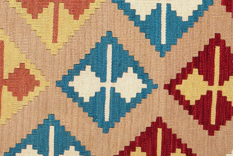 Kelim Gashgai · Handgewebt – Beige, 147x104 cm