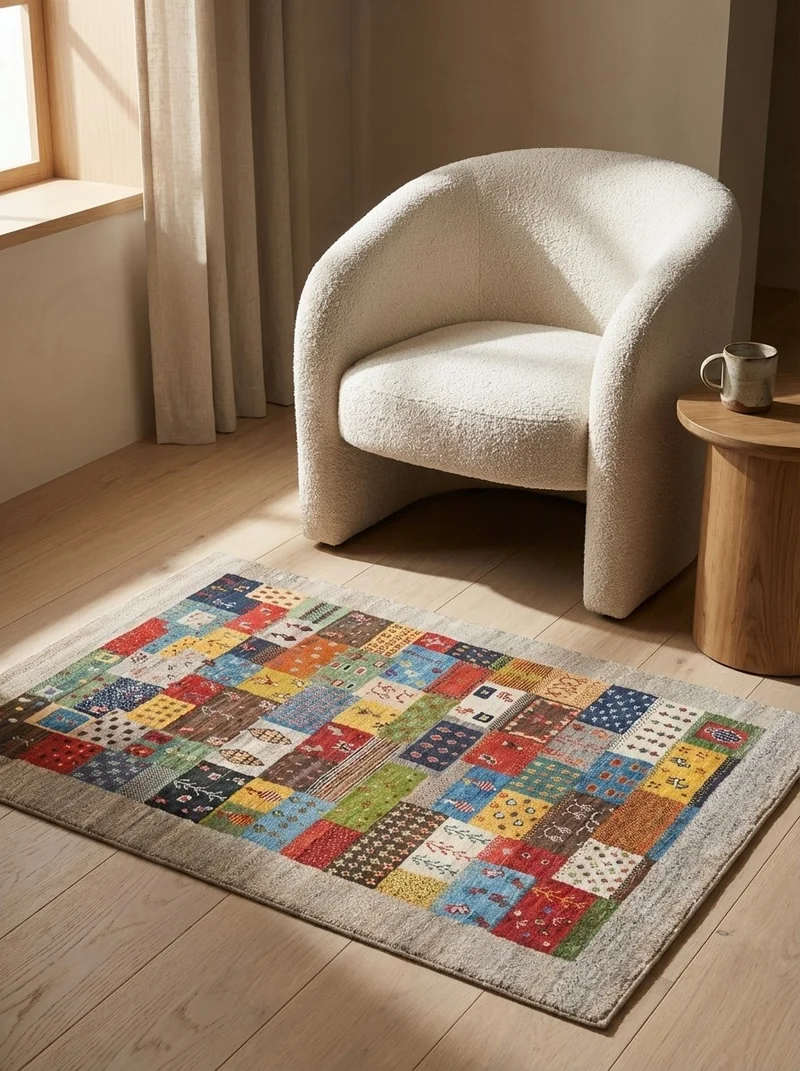 Rizbaf · Handgeknüpft – Bunt, 149x101 cm