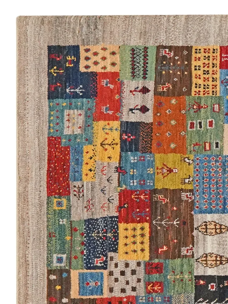 Rizbaf · Handgeknüpft – Bunt, 149x101 cm