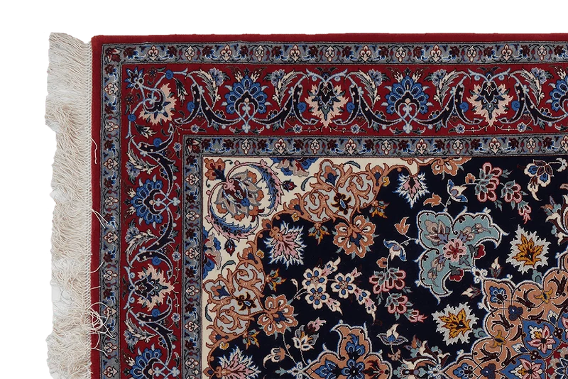 Isfahan · Handgeknüpft – Blau, 161x111 cm