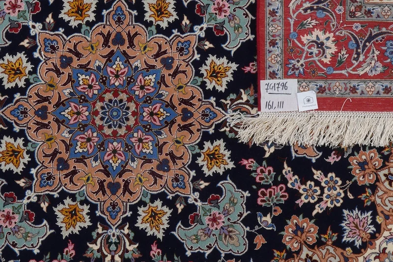 Isfahan · Handgeknüpft – Blau, 161x111 cm